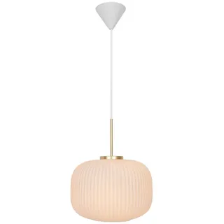 Nordlux Milford 1-flg. 30 cm rund/Weiß/Glas