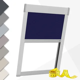 Victoria M. Dachfensterrollo nach Maß Thermorollo Verdunkelungsrollo Sonnenschutz-Rollo kompatibel mit Roto Dachfenster, Schraubmontage, Fenstertyp WDF 64K/84K