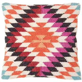 Homescapes Kelim-Kissen, Mehrfarbig, Textil, Ethno, Füllung: Federn, Quadratisch, 45x45 cm, Wohntextilien, Kissen, Dekokissen