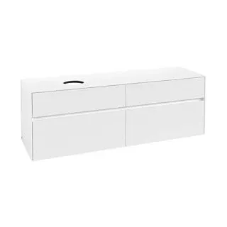 Waschbeckenunterschrank 160 x 55 cm White Matt
