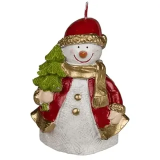Motivkerze Nikolaus oder Schneemann - Kerze in Geschenkverpackung - Weihnachtskerzen Deko Weihnachten (Schneemann)