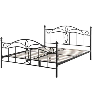 Beliani Antlia 140 x 200 cm Schwarz