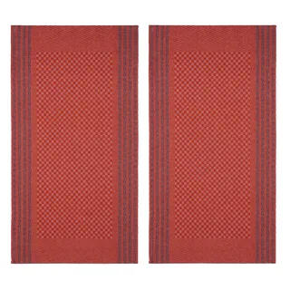 Hochwertige Grubentücher - Grubentuch Halbleinen 50 x 100 cm kariert, Verschiedene Designs - Geschirrtücher, Küchentücher, Trockentücher, Geschirr-Handtuch 51% Leinen 49% Baumwolle (2er-Set Grau)