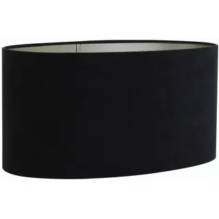 Light&living Lampenschirm oval Velours Schwarz