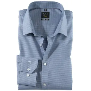 Herren Hemd No. 6 Super Slim Fit Langarm - Blau - 38 - 38