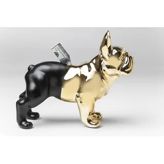 KARE DESIGN Spardose Bulldog Steingut Gold