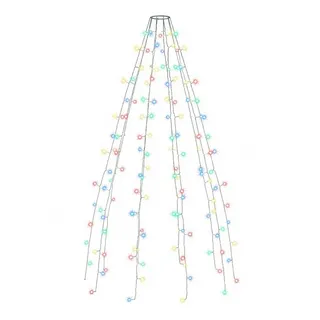 vidaXL Lichtervorhang LED 5 m Mehrfarbig