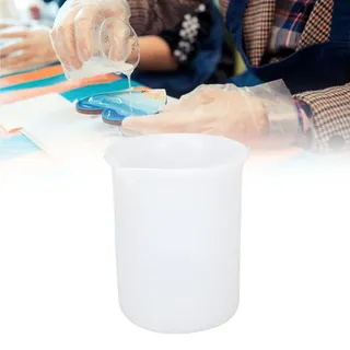 ZJchao Silikon-Harz-Formen - Professioneller Silikon-Messbecher für Handwerks-DIY-Harz-Mischungen. Weich, flexibel und wiederverwendbar mit einem Fassungsvermögen von 100 ml