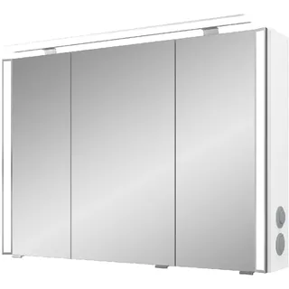 Pelipal S26 Spiegelschrank mit seitl. LED Lichtprofil 100 x 17 x 70 cm, Modul rechts außen S26-SPS15-RA-25, Badmöbel,