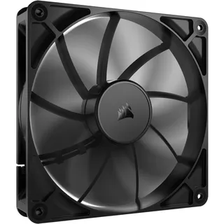 Corsair RS140 140mm PWM-Lüfter – Daisy-Chain-Verbindung – Geräuscharm – Magnetisches Dome-Lager – Einzelpackung – Schwarz