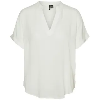 Vero Moda Blusenshirt Casual Splitneck Weiß S