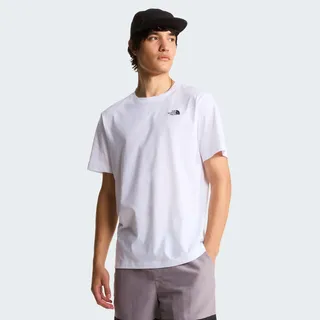 The North Face Evolution Simple Dome Regular Fit T-Shirt mit Label-Stitching, Weiss, XXL