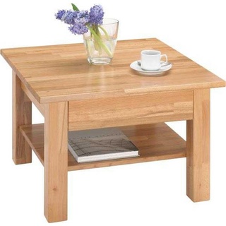 Linea Natura Couchtisch, Buche, Holz, Kernbuche, vollmassiv, 1 Schubladen, quadratisch, eckig, 70x45 cm, Stauraum, Wohnzimmer, Wohnzimmertische, Couchtische, Glas-Couchtische