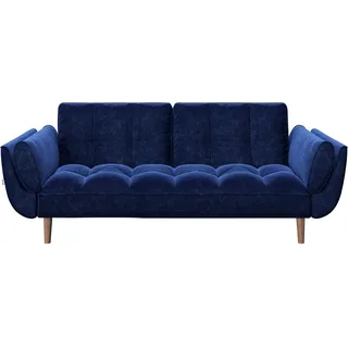Playboy Schlafsofa Samt 2-Sitzer Blau