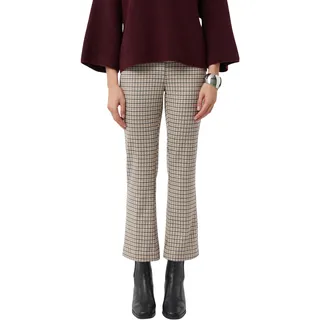 Comma, 7/8-Hose Flared Leg Beige/Mehrfarbig 46