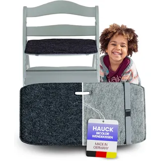 Sitzkissen Hochstuhl kompatibel mit Hauck Hochstuhl Alpha, Beta, Arketa - Made in Germany - Waschbares Hochstuhl Kissen aus Wollfilz easy and green®