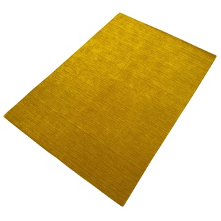 Uni Gold Gabbeh Teppich 100% Wolle Loom Handgefertigt 250x300 cm