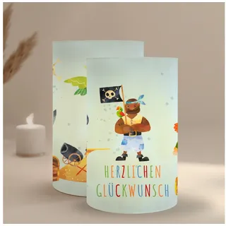 MeinBaby123® Papierdekoration 10 Kindergeburtstag Windlichthüllen, Teelicht Banderolen, Kindergeburtstag Deko, Party Deko Mädchen, Party Deko Jungs blau