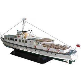 MOUDOAUER 1/100 Polnische Ostsee Flotte Küste Ferry Lilla Weneda Schiff Papier Modellset Schiff Papiermodell Handmade Modell (unmontiert) Mini Model Collection