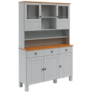 Home affaire Küchenbuffet Alby2 Mit Metallgriffen, Breite 125 cm grau