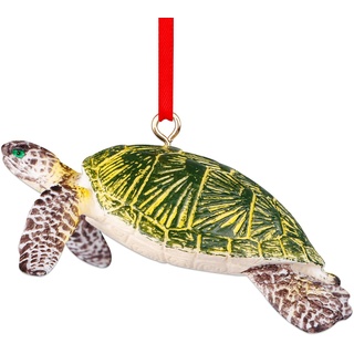 D4DREAM Meeresschildkröte Ornamente für Weihnachtsbaum, grüne Schildkröte, Weihnachtsschmuck für Kinder, Schildkröte, hängende Ornamente für Dekoration, Schildkröte, Ornament, Geschenke für Kinder,