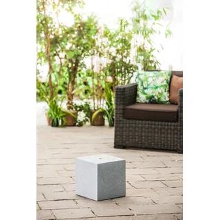 Heissner Gartenbrunnen-Sockel "Cube", granite color, 31x31x31cm (016611-09)
