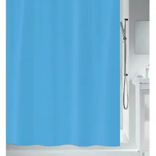 Duschvorhang BIO Breite 180 cm, Anti-Schimmel Plastik-Duschvorhang, PEVA, 180x200 cm, 100% wasserdicht, waschbar, himmelblau blau 180 cm x 200 cm
