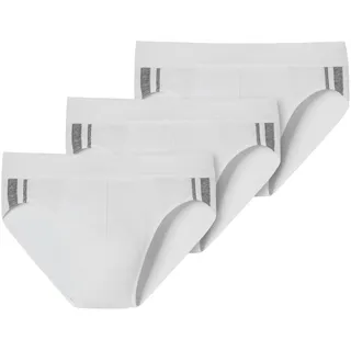 SCHIESSER 95/5 Rio-Slips Organic Cotton Streifen 3er Pack weiß M 3er Pack