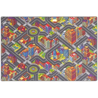 Snapstyle Big City Kinderteppich 133 x 133 cm Bunt