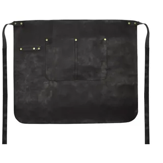 GAUMENKICK Kochschürze Grillschürze Bistroschürze Kochschürze Kellnerschürze Taschen 60x50cm, (1-tlg) schwarz