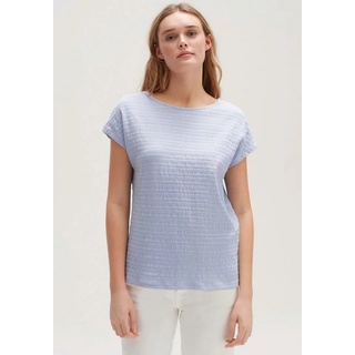 OPUS T-Shirt Supsi mit Querstreifen-Struktur blau 40