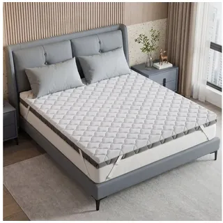Komfortschaummatratze Matratze Zwei Liegeseiten, Gelschaummatratze 180x200cm, 140x200cm usw, Vipbear, 6 cm hoch, 6cm/8cm hoch, Atmungsaktive, Wendematratze H2/H3, für Haus Apartment grau|weiß 90 cm x 200 cm x 6 cm