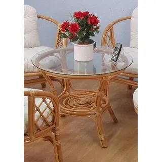 Home Affaire Beistelltisch HOME AFFAIRE, gelb (honigfarben), B:70cm H:57cm T:70cm, Tische, Beistelltisch, Home affaire