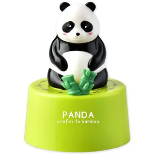 Uixxducc Küchentimer Katzen, Mechanischer Timer, Küchentimer 60 Minuten Countdown Timer Wecker, Eieruhr Lustig Cartoon Tier Kurzzeitwecker für Küche Zuhause Büro Schule Klassenzimmer (Grün-Panda)