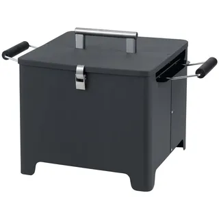 tepro Holzkohlegrill Chill&Grill Cube anthrazit, Grillfläche: ca. 31,5 x 31,5 cm
