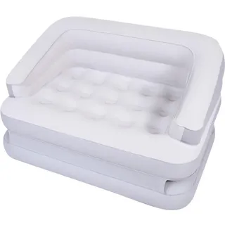 Avenli Multifunktions-Luftsofa Weiß/Grau 198 x 138 x 62 cm für 2 Personen