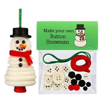 DIYs Knopfe Weihnachten Ornament Sets, Handgemacht Knopfe Ornament Bastelset, Lustige Knöpfs Weihnachtsbaum Ornaments Set Für Alle Altersgruppen, DIYs Basteln Weihnachtsbaum Hängende Dekorationen Set