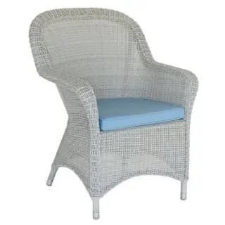 Alexander Rose Bolney Lounge Sessel mit Kissen pink/weiß
