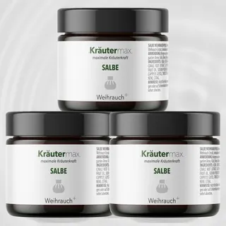 Kräutermax Weihrauchsalbe Extra Stark, Weihrauch Creme Hochdosiert mit Boswellia 3 x 100 ml