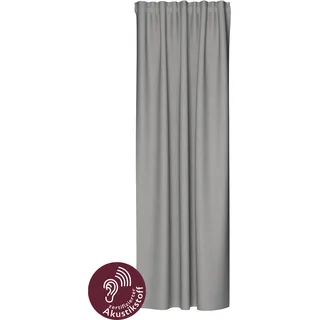 Homing Vorhang HOMING "Allen" Gr. 1, grau (taupe), B:140cm H:245cm, Polyester, Gardinen, blickdicht, Akustik, Lärmschutz, Wohn-, Schlaf-, Kinderzimmer, Thermo