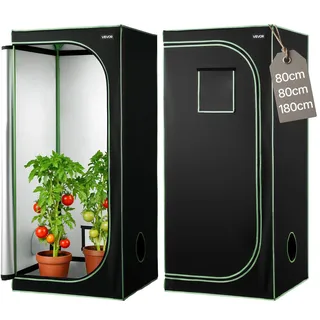 Vevor Growzelt 80 x 80 x 180 cm Grün/Schwarz