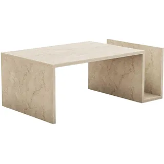 Skye Decor Elegant Couchtisch Beige Holzwerkstoff 86,8 x 32,4 x 50 cm