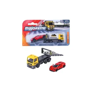 ADAC-Abschleppwagen, gelb, mit rotem Ford GT