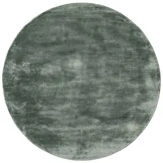 Teppich Nela, benuta, rund, Höhe: 6 mm, Kunstfaser, Berber, Ethno-Style, Wohnzimmer grün