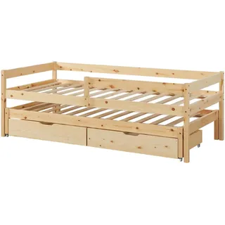[en.casa] Kinderbett Sonkajärvi 90 x 200 cm Kiefer natur beige