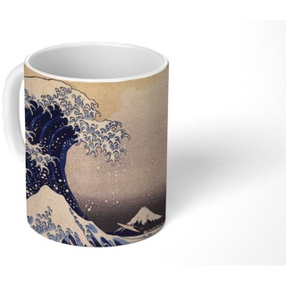 MuchoWow Tasse Die große Kluft von Kanagawa - Gemälde von Katsushika Hokusai, Keramik, Kaffeetassen, Teetasse, Becher, Teetasse, Geschenk bunt