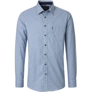 CasaModa Langarmhemd kariert Blau XL