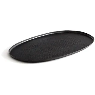 Am.pm Ovales Xxl-tablett Besar Aus Metall, 71 Cm Schwarz