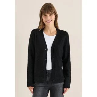 Cecil Softer V-Neck Cardigan Schwarz XL