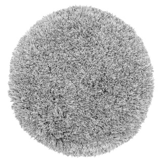 Badematte CONA, uni, H 22 mm, Ø 60 cm, rutschhemmend beschichtet, Rutschhemmend, Polyester, Baumwolle, rund grau